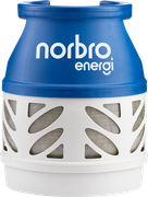 Letvægts gasflaske 5 kg fra Norbro Energi